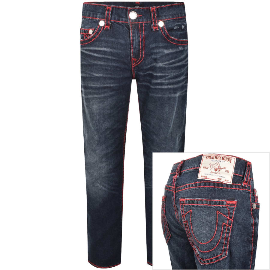 True Religion Rocco Dark Wash Jeans Blue | Mainline Menswear